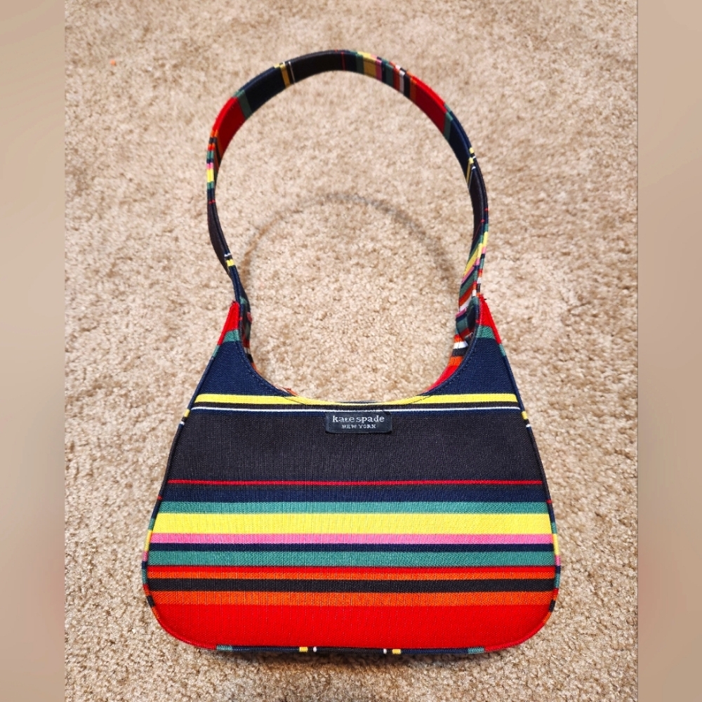 Vintage Kate Spade Multicolor Striped Purse